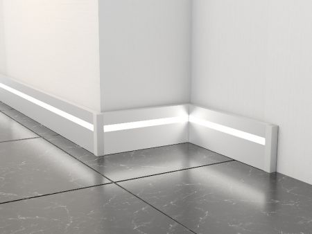 Плинтус кабельный с led подсветкой ALP-G80LF