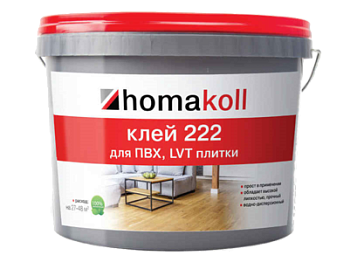 Паркетная химия Homakoll Клей Homakoll 222  ПВХ, LVT плитки водно-дисперсионный