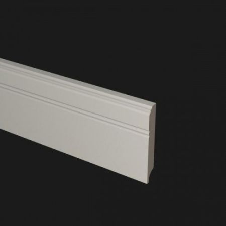 Плинтус Evrowood МДФ Белый PN 120 2000×110×16