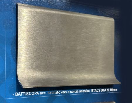 Плинтус Progress profiles напольный BTACS Нержавейка сатинированная 2м