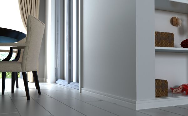 Плинтус Evrowood МДФ Белый  PN 021  2000×70×16