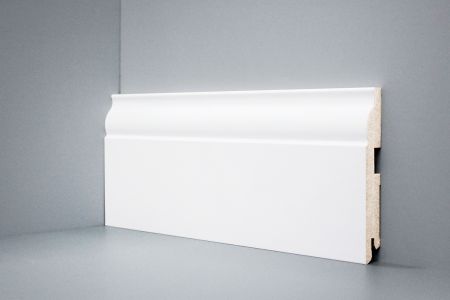 Плинтус DeARTIO Ламинированный 103-120 Белый 120х16