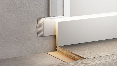 Скрытый плинтус мини 50 мм