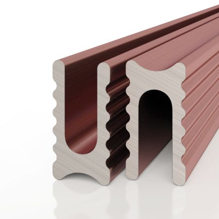 Разделительный профиль D009 анодированный медный