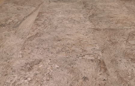 Кварц виниловое покрытие Stone Floor Плитка Травертин Бежевый 234-1 НР