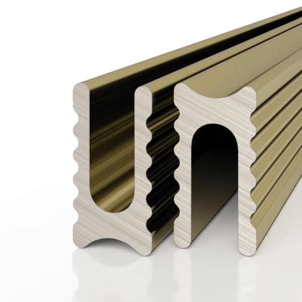 Разделительный профиль D009 анодированный латунный