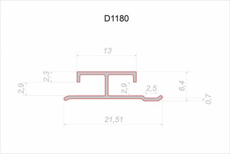 Decaro Соединительный профиль Wallpanels  D1180