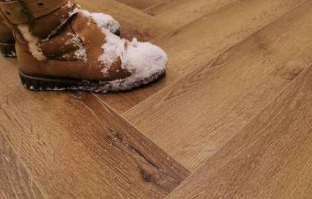 Кварц виниловое покрытие Stone Floor Елочка Дуб Виндзор 190B08 HP