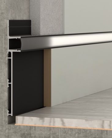 Плинтус скрытого монтажа Pro Design Combo 603 Черный