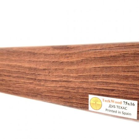 Плинтус МДФ ламинированный TeckWood Дуб Техас 2150×75×16