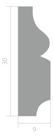 Молдинг Ultrawood U 012 (2000 х 30 х 9)м