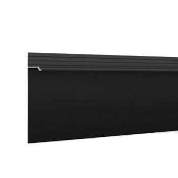 Плинтус алюминиевый скрытый с подсветкой Laconistiq Regular Черный муар RAL 9005 41-31-300 3000×80×13