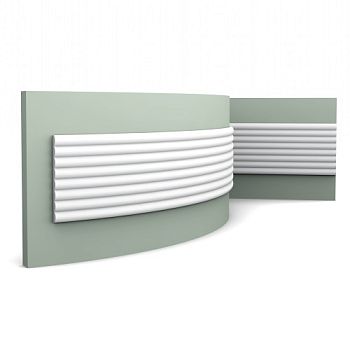 Стеновая панель под покраску Orac Decor Modern Hill W110F гибкая 2000×250×16