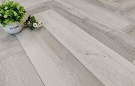 Кварц виниловое покрытие Stone Floor Елочка Дуб Ланкастер 30605 HP