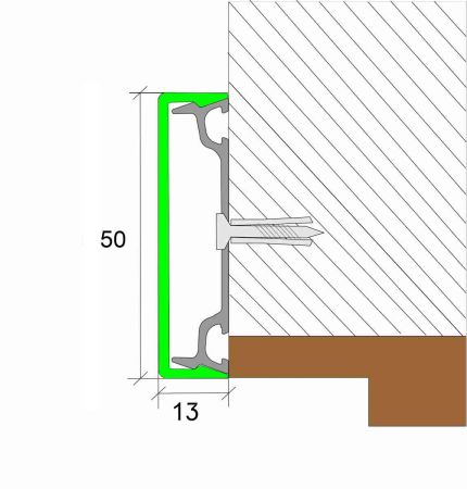 Наличники Fezard скрытого крепления для дверей и окон ALN-50 цвет RAL.
