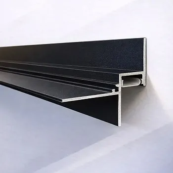 Профиль теневой потолочный для подсветки Modern Decor RAL 9005 Черный муар 2500мм