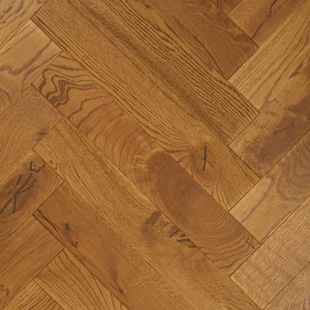 Инженерная доска GoldenWood Английская Елочка Дуб Шафран 14*85*510мм