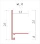 Плинтус Decaro Микроплинтус ML15A Анодированный