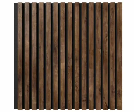 Стеновая панель акустическая Cosca Decor Сканди Дуб Старинный Натуральный черный войлок 600×600×19