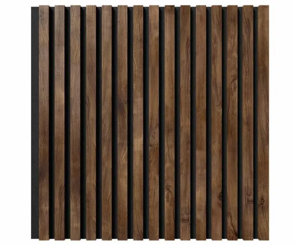 Стеновая панель акустическая Cosca Decor Сканди Дуб Старинный Натуральный черный войлок 600×600×19