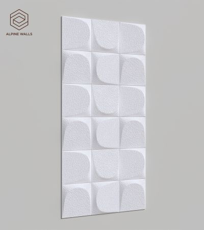 Стеновая панель под покраску Alpine Walls Geometrium  ECOGR0203W  1200*600*25