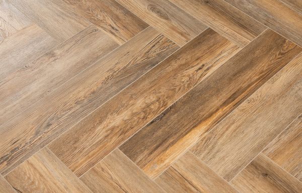 Кварц виниловое покрытие Stone Floor Елочка Дуб Эрлгрей 622104 HP