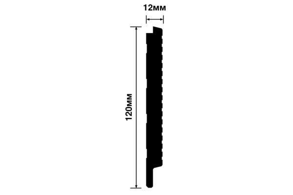 Стеновая панель Hiwood LV127L BR396K 2700×120×12