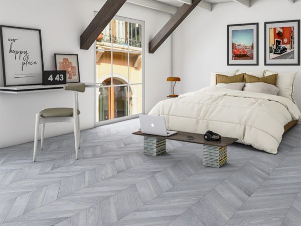 Инженерная доска Gran Parte Французская Ёлочка Дуб Желато Элит