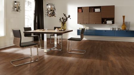Паркетная доска Scheucher BILAFLOR паркет Орех  WALNUT NaturBLACK  500x70x11мм