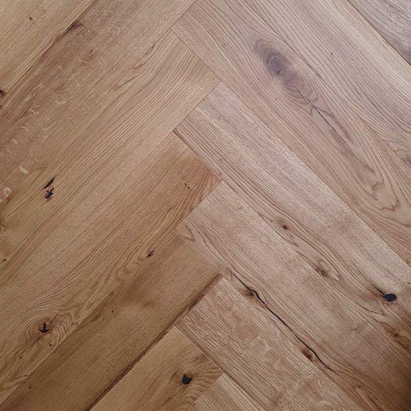 Паркетная доска Verhol Английская Елочка Дуб KAILASH Рустик,замок 5G матовый лак