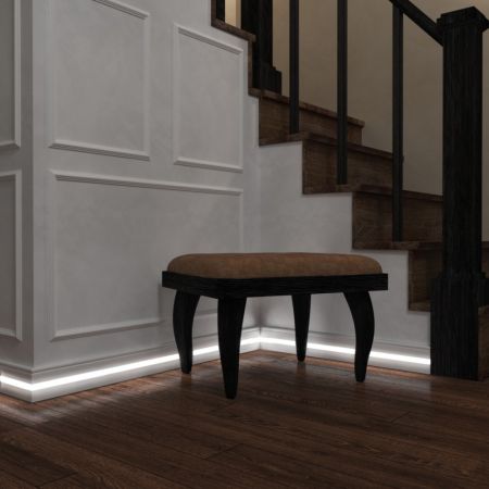 Плинтус Evrowood МДФ Белый PN 030 Led  2000×80×16