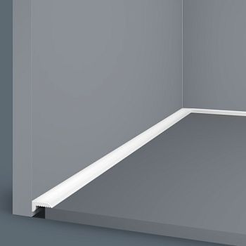 Микроплинтус под покраску Cosca Decor Экополимер PL015 2000×10×21