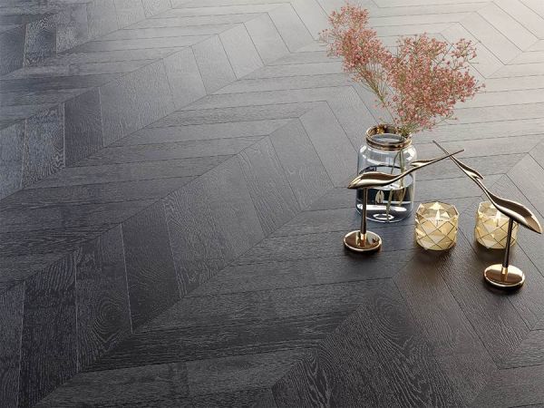 Инженерная доска Gran Parte Французская Ёлочка Дуб АНТРАЦИТ / ANTRACITE НАТУР-КЛАССИК