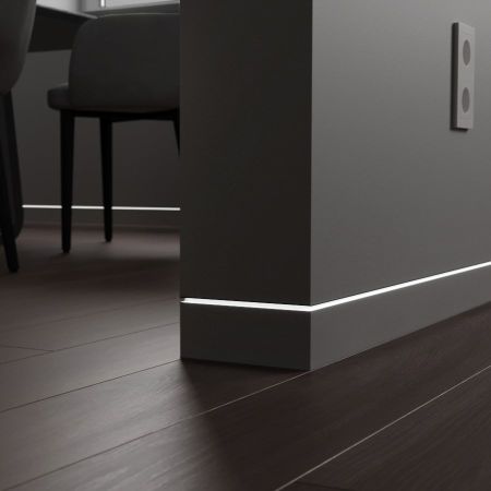 Скрытый профиль Invisible 60мм Черный муар/RAL 9005 14.5х60х2800мм