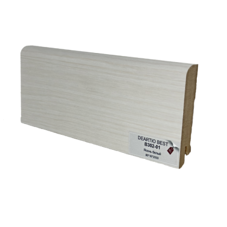 Плинтус DeARTIO B302-01 ясень белый Deartio Best