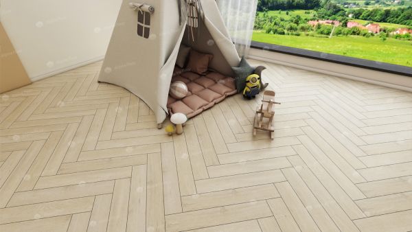 Ламинат Alpine Floor Herringbone 12мм Дуб Лацио LF105−03 600×100×12мм