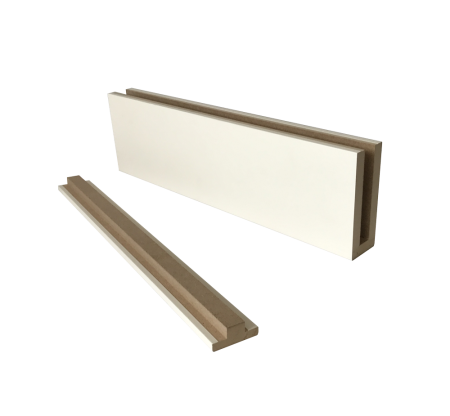 Ликорн Стеновая панель Брус декоративный белый матовый  40х70х2800мм