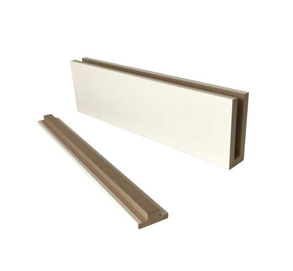 Ликорн Стеновая панель Брус декоративный белый матовый  40х70х2800мм