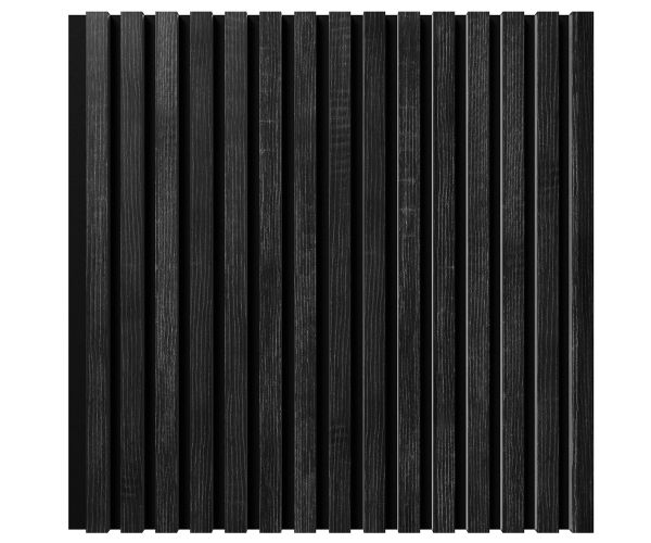 Стеновая панель акустическая Cosca Decor Сканди Дуб Графит черный войлок 600×600×19