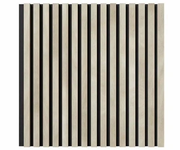 Стеновая панель акустическая Cosca Decor Сканди Ясень Кристалл черный войлок 600×600×19