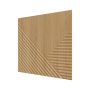 Стеновая панель Пирамида МДФ Орех-светлый  500х500х8 (4 шт.)