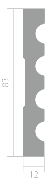 Наличник Ultrawood N 003 83x12