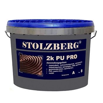 Клей для паркета Stolzberg 2К PU PRO полиуретановый 9 кг