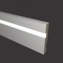 Плинтус Evrowood МДФ Белый PN 101 Led  2000×100×16