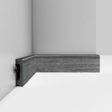 Плинтус Decomaster Дуб титан D234-87 2400×58×16