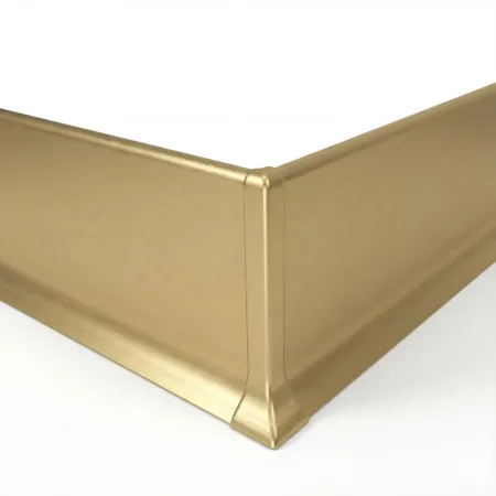 Угол алюминиевый внешний для плинтуса Modern Decor Золото