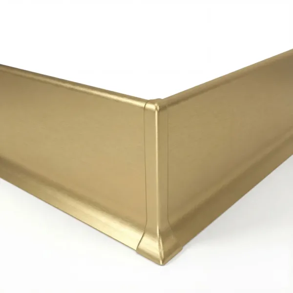 Угол алюминиевый внешний для плинтуса Modern Decor Золото