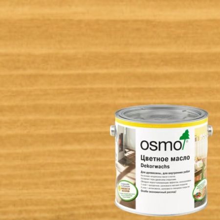 Масло с твердым воском для дерева Osmo Dekorwachs Transparent цвет 3164 Дуб шелковисто-матовый 0,22 л