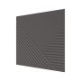Стеновая панель Пирамида МДФ Ликорн Графит  500х500х8 (4 шт.)
