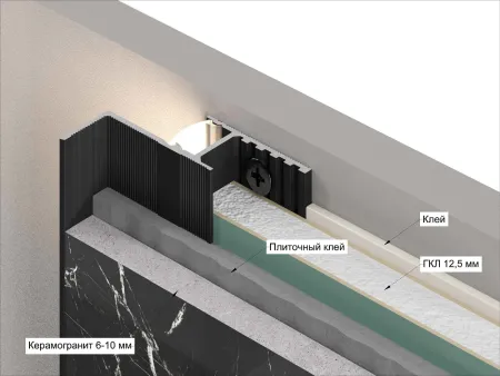 Laconistiq Многоуровневый профиль Multilevel NEW 46.5x28.7x3000мм